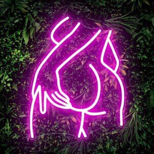 Lady Neon Pink LED Lady Back Neon Signs for Wall Decor for Bedroom, Party, Bar,